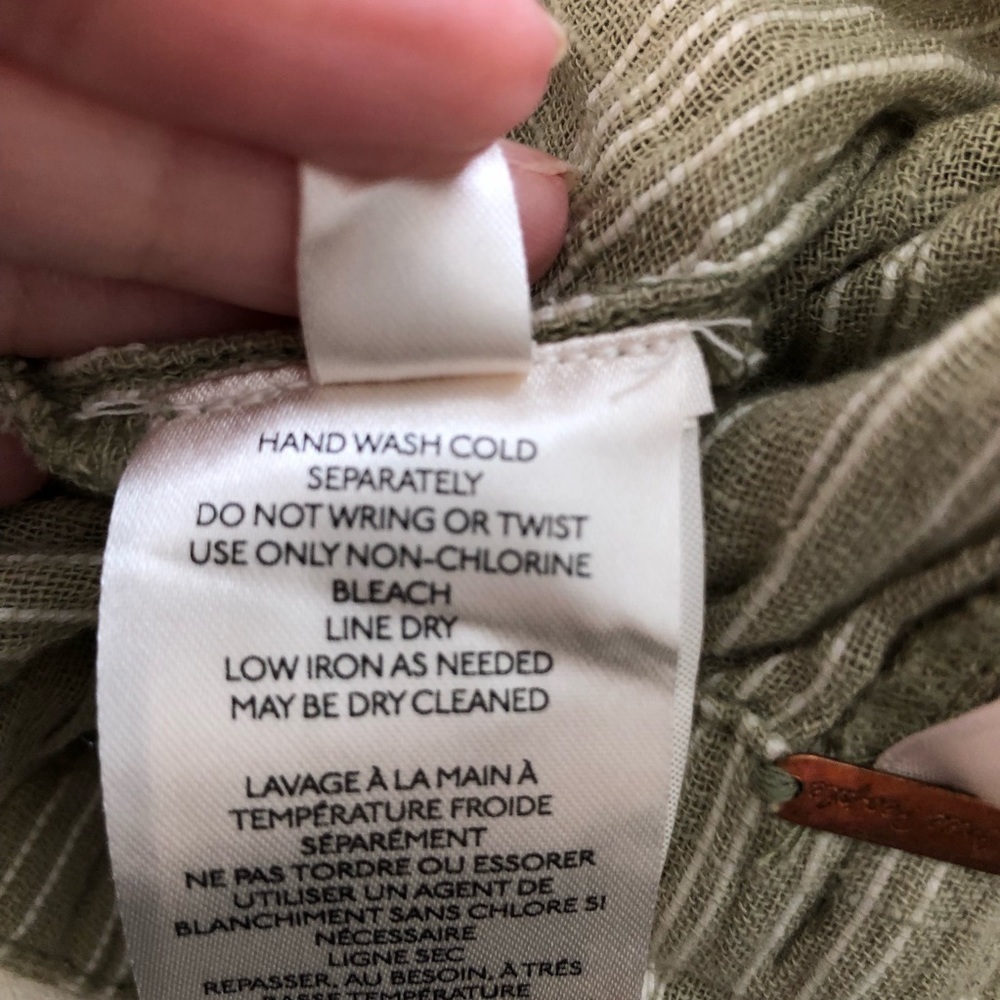 Free People Semi Sweet Cropped Pants In Sage Combo - Picture 12 of 13